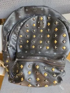 MCM スタッズ バックパック ブラック