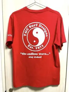 90s シングルステッチT&C 陰陽ロゴ Tシャツ M サーフ　シングルステッチのサムネイル
