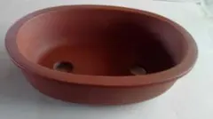 【ＮO5】植木鉢　盆栽鉢　レトロ　落款あり　古鉢