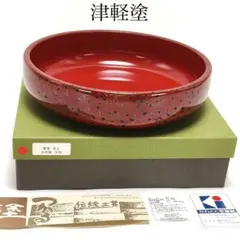 未使用】木曽漆器 9寸 くり貫き 内朱 こね鉢/捏ね鉢 そば打ち/うどん