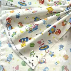 dr433-2◆50cm◆S◆綿100%シーチング生地◆レトロ可愛いpop柄