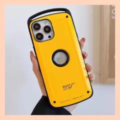 【ラスト1点】iPhone14proケース黄色イエローブランドカード韓国旅行大人