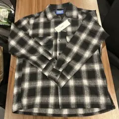 最安　新品未使用バックナンバーウールミックスオープンカラーシャツペンドルトンS