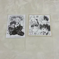 ヒロアカ 映画 特典 ミニ色紙 33巻 ピンナップ 2つセット