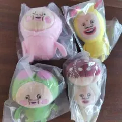 こびとづかんぬいぐるみカプセルトイ4点セット