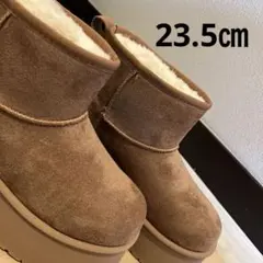 GRL グレイル 厚底ムートンブーツ キャメル 23.5cm 一度のみ着用 美品