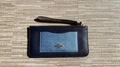 COACH コーチ ネイビー カードケース