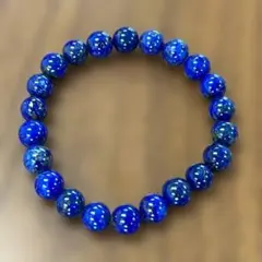 ★未使用★美品 数珠 石 パワーストーン ブレスレット エスニック ブルー