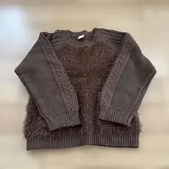 petit main 130cm ブラウンセーター