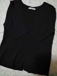 SIMPLICITE シンプリシティ黒　半袖ニット