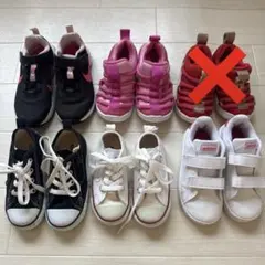 子供靴 キッズ スニーカー コンバース ナイキ adidas 女の子 まとめ売り