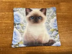 猫　8重ガーゼハンカチ