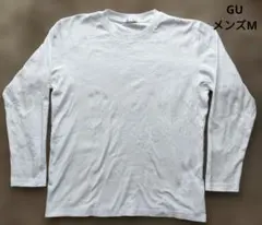 【GU 】メンズ M ホワイト 長袖シャツ
