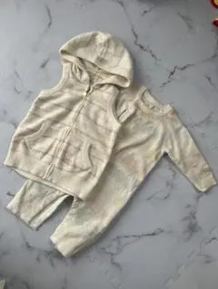 【人気】ジェラートピケ ベビーセット もこもこ ルームウェア