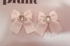 LIZLISA リズリサ ヘアクリップ リボン ピンクのサムネイル