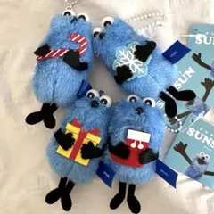 GIGO限定 パペットスンスンぬいぐるみマスコットsnow ver.全4種セット