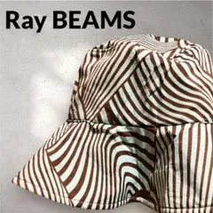 【美品】Ray BEAMS ストライプ/チューリップハット
