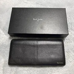 Paul Smith 長財布 ストライプタブ　牛革羊革　箱付　中古　PSC617