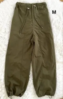 レディースワークカーゴパンツ カーキ M
