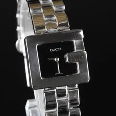 【美品】GUCCI 3600L Gタイムレス シルバーウォッチ ブラック文字盤 _NATR_ GUCCI グッチ Gウォッチ 3600L 黒文字盤 GUCCI グッチ