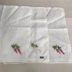 ディオールハンカチ　刺繍　3枚セット