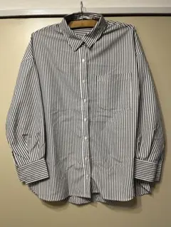 ストライプシャツ　グレー　COLONY2139