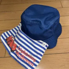 ♡首の日除け付き♡カーズ♡ライトニング・マックイーン キャップ 52cm