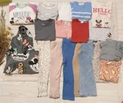 女の子服　まとめ売り 18点セット　トレーナー　Tシャツ　長袖トップス　レギンス