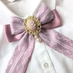 おめかしスタイ(ピンクリボン 花チャーム付き) おめかしスタイ(ピンクリボン 宝石チャーム付き) - メルカリ