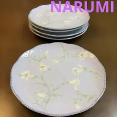 NARUMI ケーキ皿 花柄皿 5枚