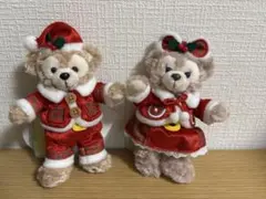 ダッフィー シェリーメイ クリスマス 2016 ぬいぐるみバッジ　#1