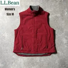 L.L.Bean エルエルビーン Women's ジップアップベスト M レッド