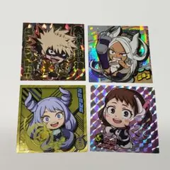 僕のヒーローアカデミア　ウエハースシール4枚セット　爆豪他