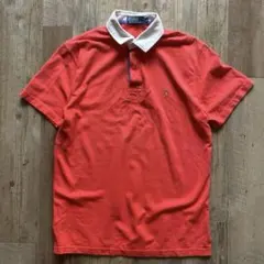 90s ポロ ラルフローレン 半袖 ラガーシャツ ポロシャツ M