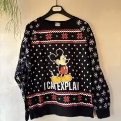 Disney ミッキーマウス スウェット ブラック