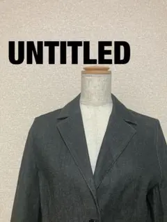 【美品】UNTITLED デニムジャケット ブラック 2のサムネイル