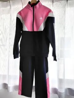 adidas ネイビー/ピンク ジャージ