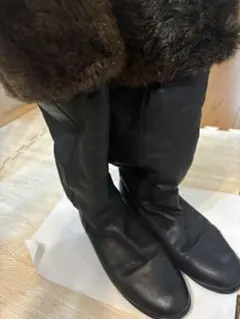 本革　ブーツ　黒