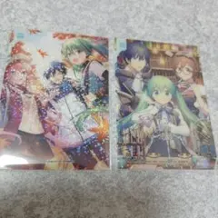 初音ミク キラキラ　クリア　カード　コレクション　ボーカロイド　2枚セット②