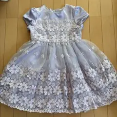 anyFAM薄紫 花柄刺繍 フォーマルドレス