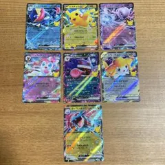 7枚セットexゲッコウガ ピカチュウ ミュウツー ニンフィア ゲンガー ジラーチ