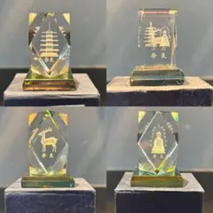 奈良 五重塔 3Dクリスタル 置物のサムネイル
