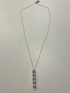 【AVENIRETOILE】パールデザインバーネックレス / シルバー