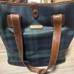 もつに様専用！！ポロラルフローレン チェックレザートートバッグ