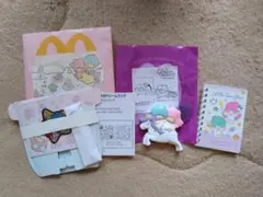 マクドナルド　ハッピーセット　リトルツインスターズ／リングメモ付き