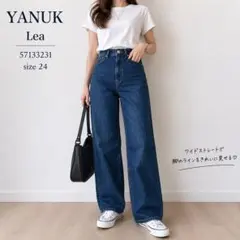 YANUK ヤヌーク LEA ボーイズストレートデニム 24 ウォンブルーのサムネイル