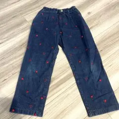 ALC.TRAD デニムパンツ ハート刺繍 130cm