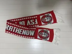 赤色 チームロゴ サッカーマフラー　vintage