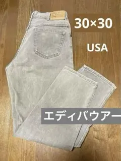エディーバウアー、デニム、ジーンズ、パンツ、グレー、30×30、男女問わず