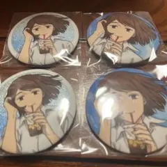 呪術廻戦 セガラッキーくじ 明昼 の刻・黄昏の刻 家入硝子 缶バッジ　４点セット